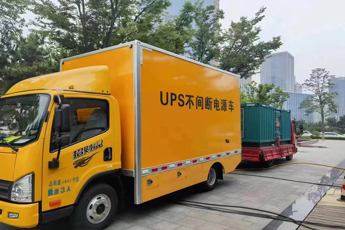 陵川发电机租赁施工现场