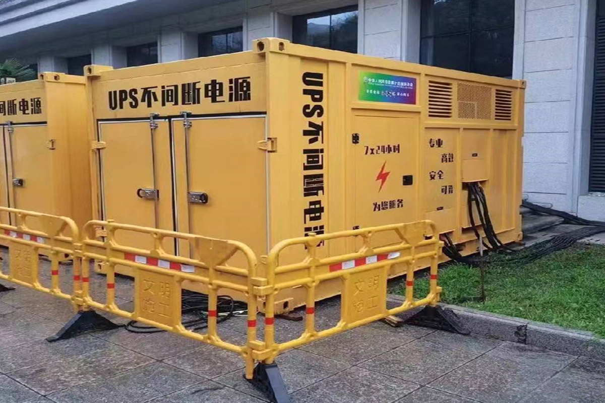 陵川发电机租赁施工现场